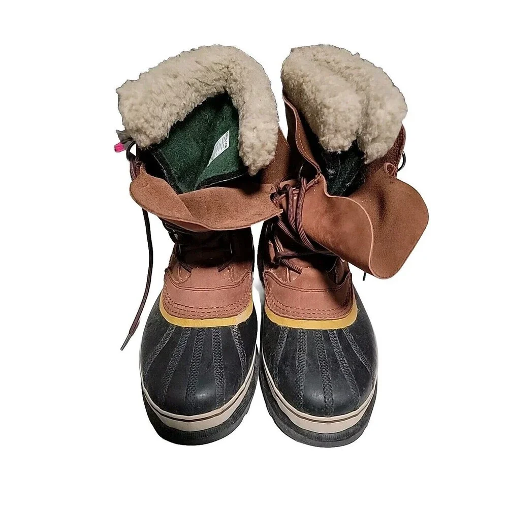 Sorel Caribou Womens Lace up Waterproof Insulated Snow Boots size 8